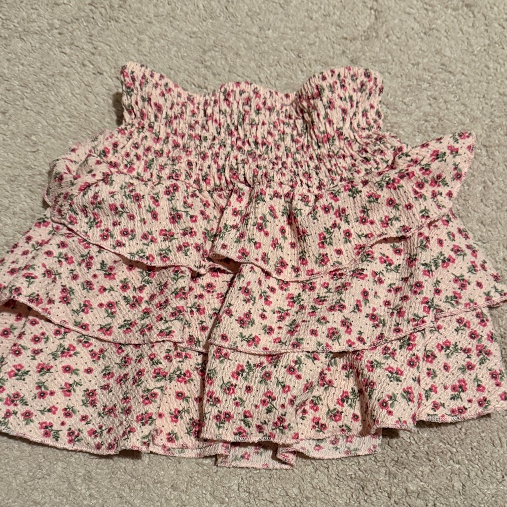 Zara Pink and Green skort size 6-7